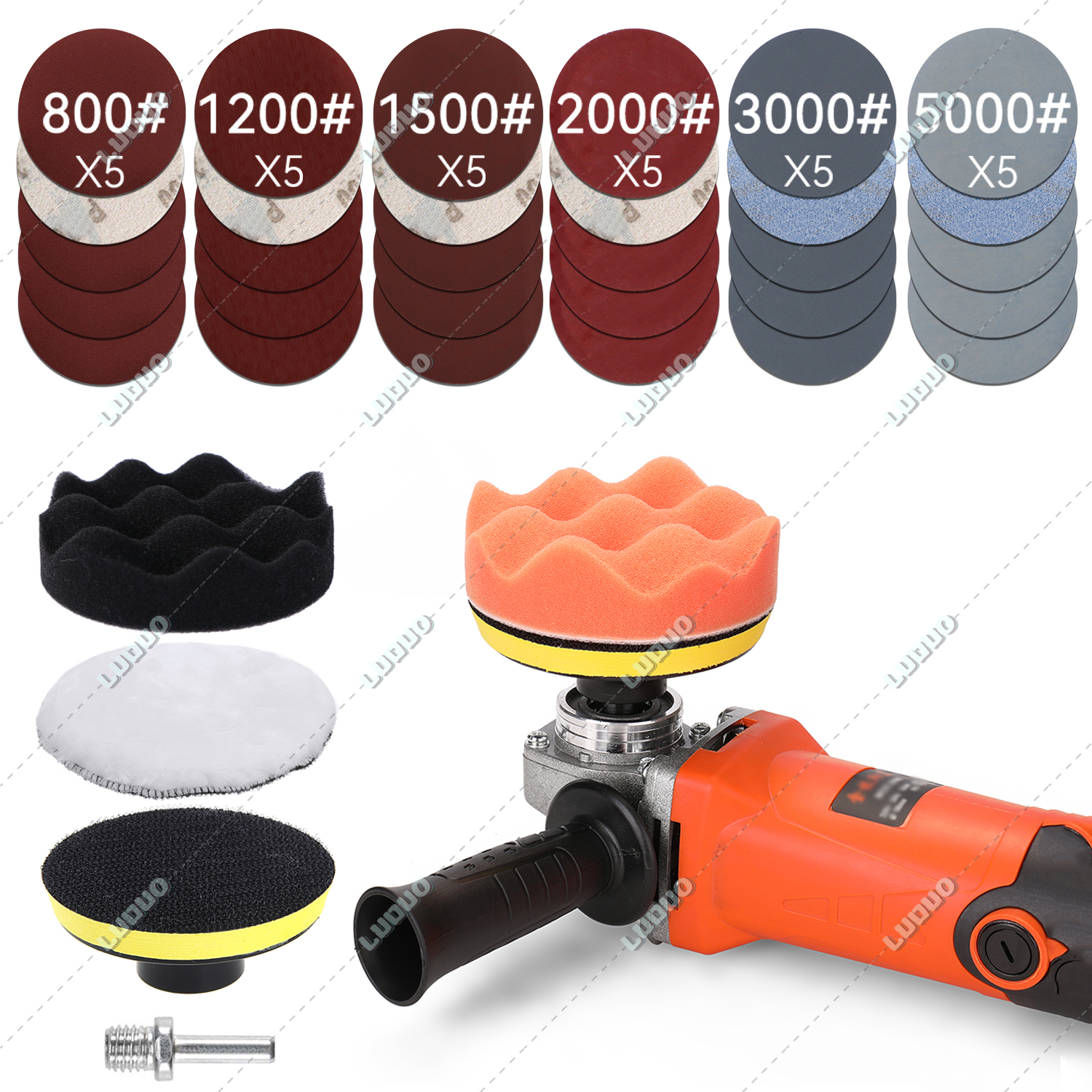 Car Wax Polishing Pad - Headlight Repair Restoration Kit Car Polishing