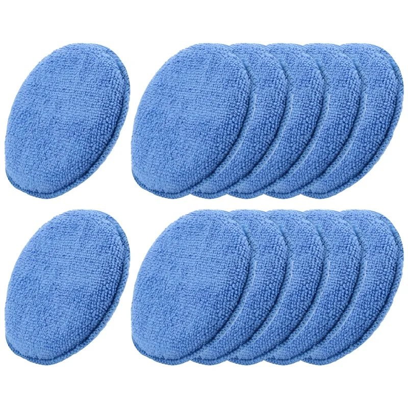 Car Wax Polishing Pad - 5Inch Microfiber Wax Applicator Ultra-Soft Waxing
