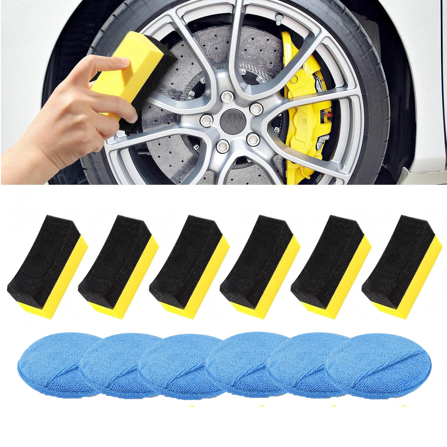 Car Wax Polishing Pad - Auto Cleaning Sponge Brush Wax Applicator