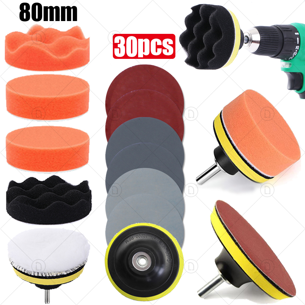 Car Wax Polishing Pad - Car Waxing Sponge Pad Polishing Kit