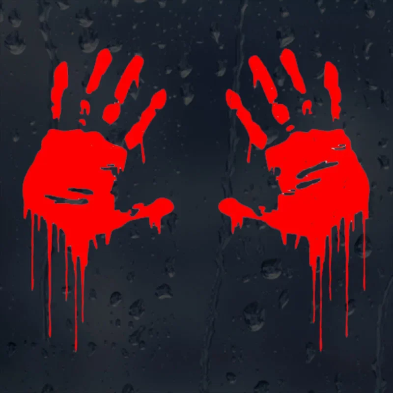 Car Accessories On Amazon - Funny Car Sticker Zombie Bloody Hands