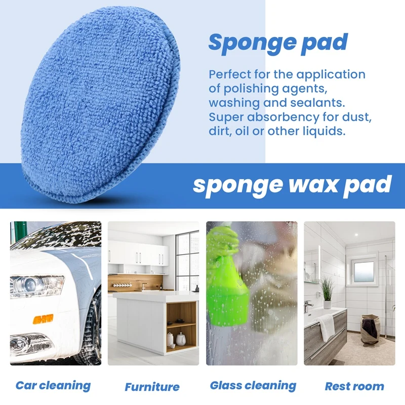 5Inch Microfiber Wax Applicato - Car Wax Polishing Pad recensie en prijs