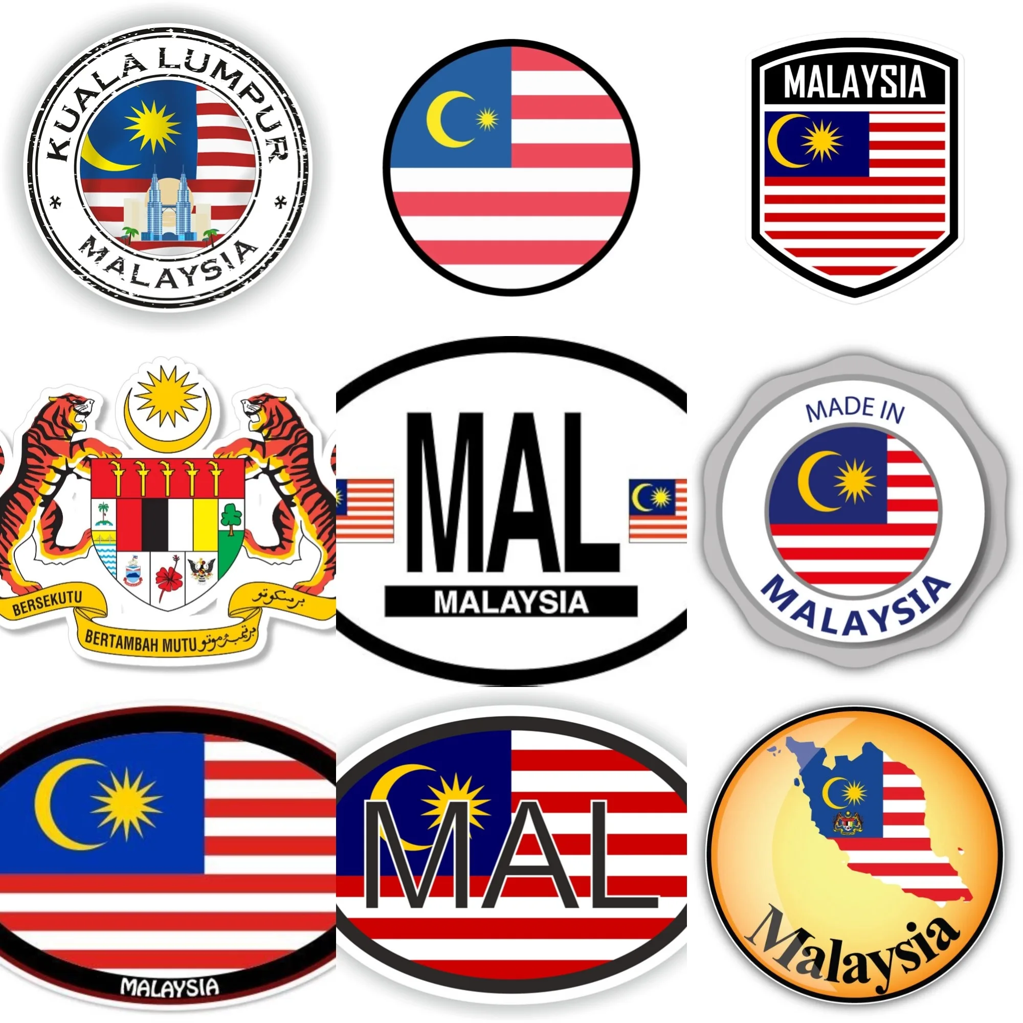 Malaysia MAL Flag Emblem Creat - Car Accessories Malaysia recensie en prijs