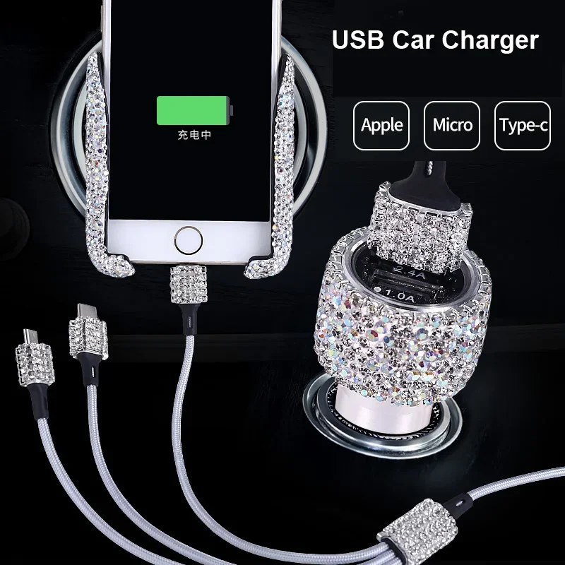 USB Car Charger 5V 2.1A Dual-P - Car Accessories For Women recensie en prijs