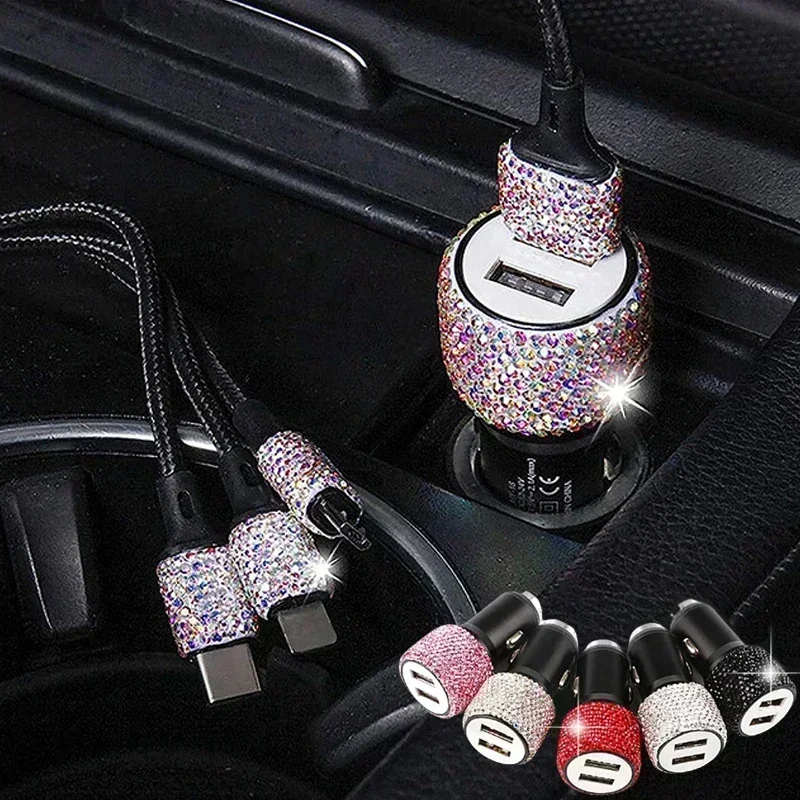USB Car Charger 5V 2.1A Dual-P - Car Accessories For Women recensie en prijs
