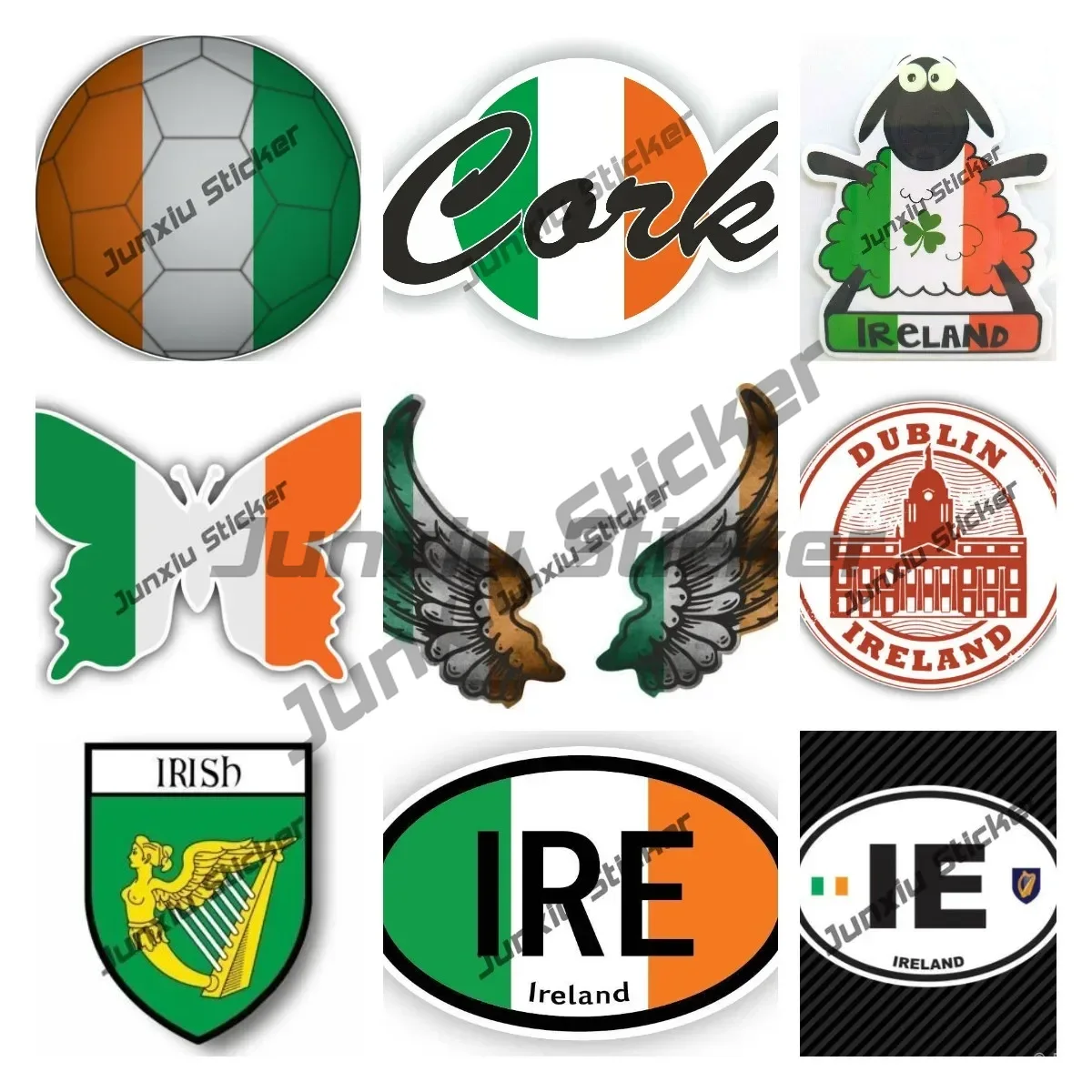 Ireland Flag Wings Creative Mo - Car Accessories Dublin recensie en prijs
