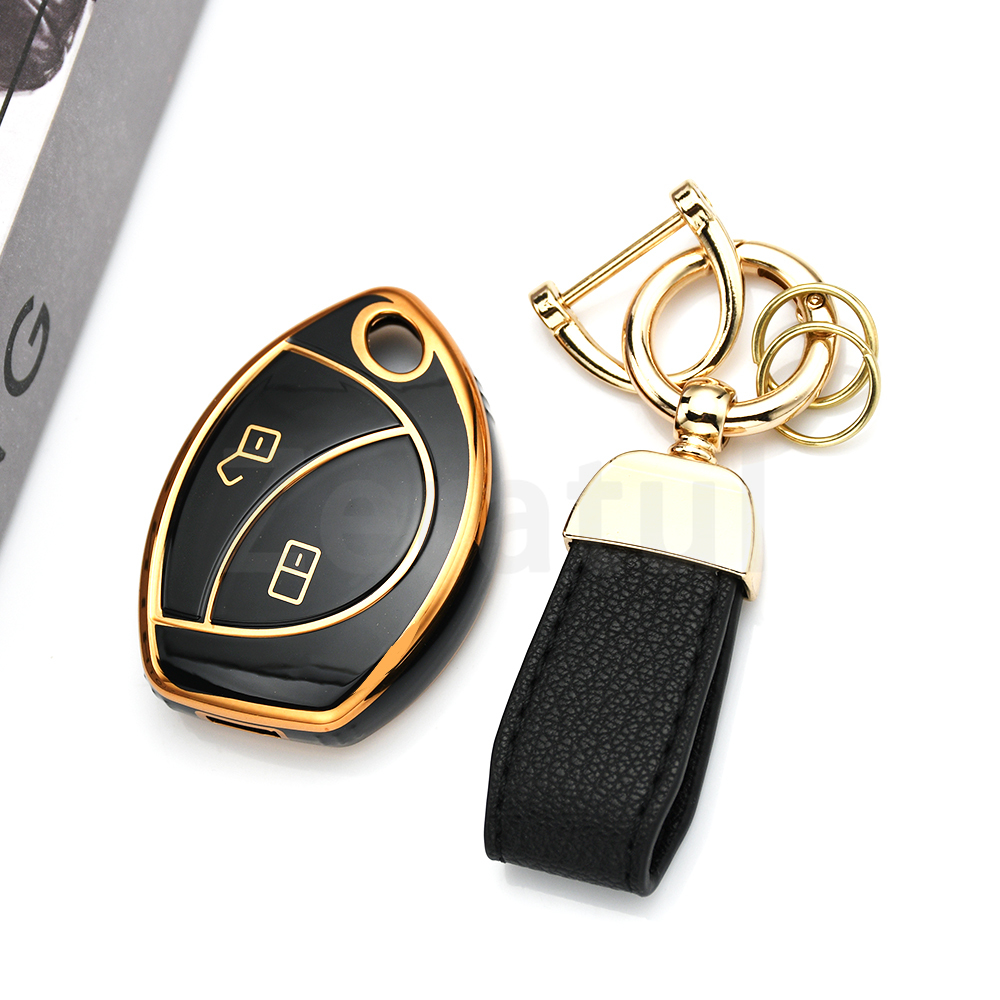 Gold Edge 2/3 Buttons TPU Keyl - Car Accessories Malaysia recensie en prijs