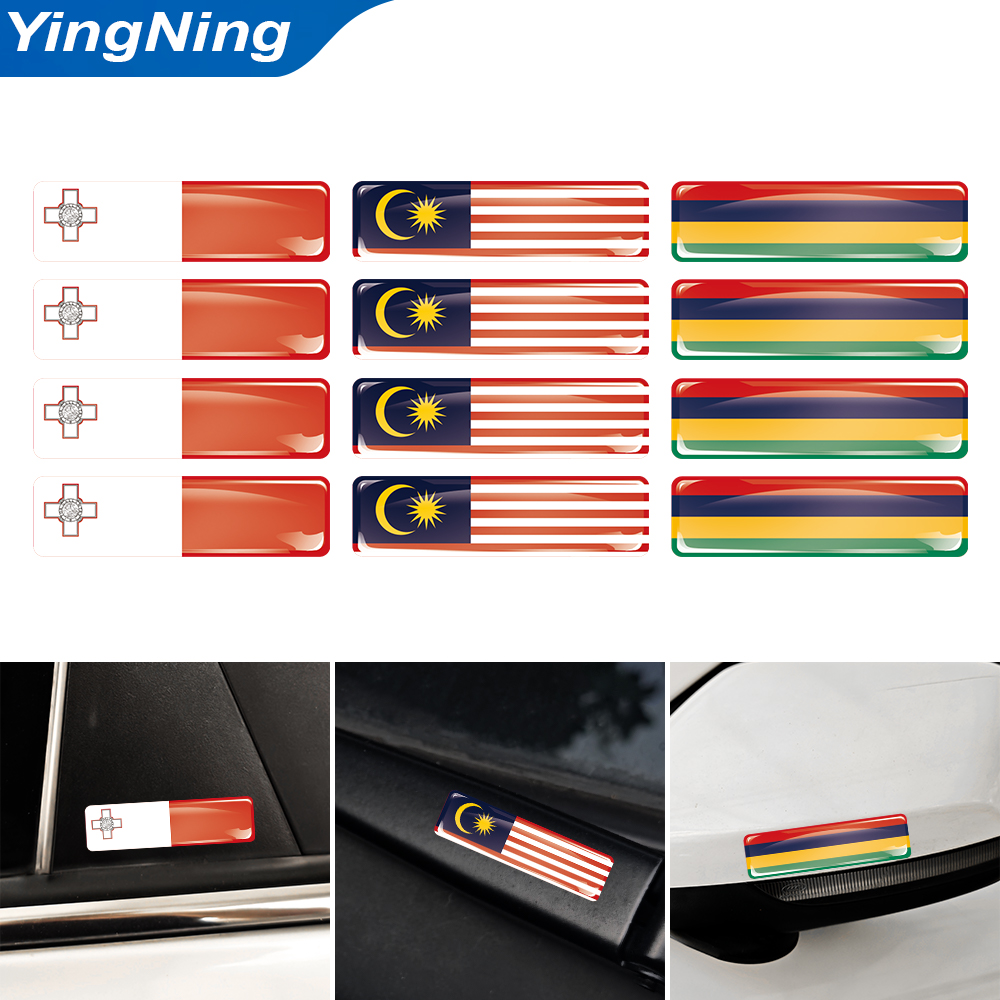 4PCS 3D Epoxy Domed Sticker Ma - Car Accessories Malaysia recensie en prijs