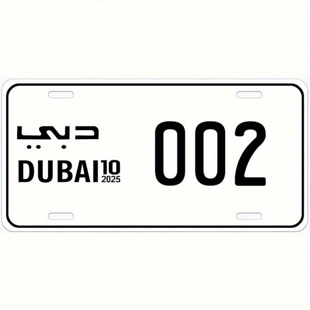 Custom Dubai 3D Metal License  - Car Accessories Dubai recensie en prijs