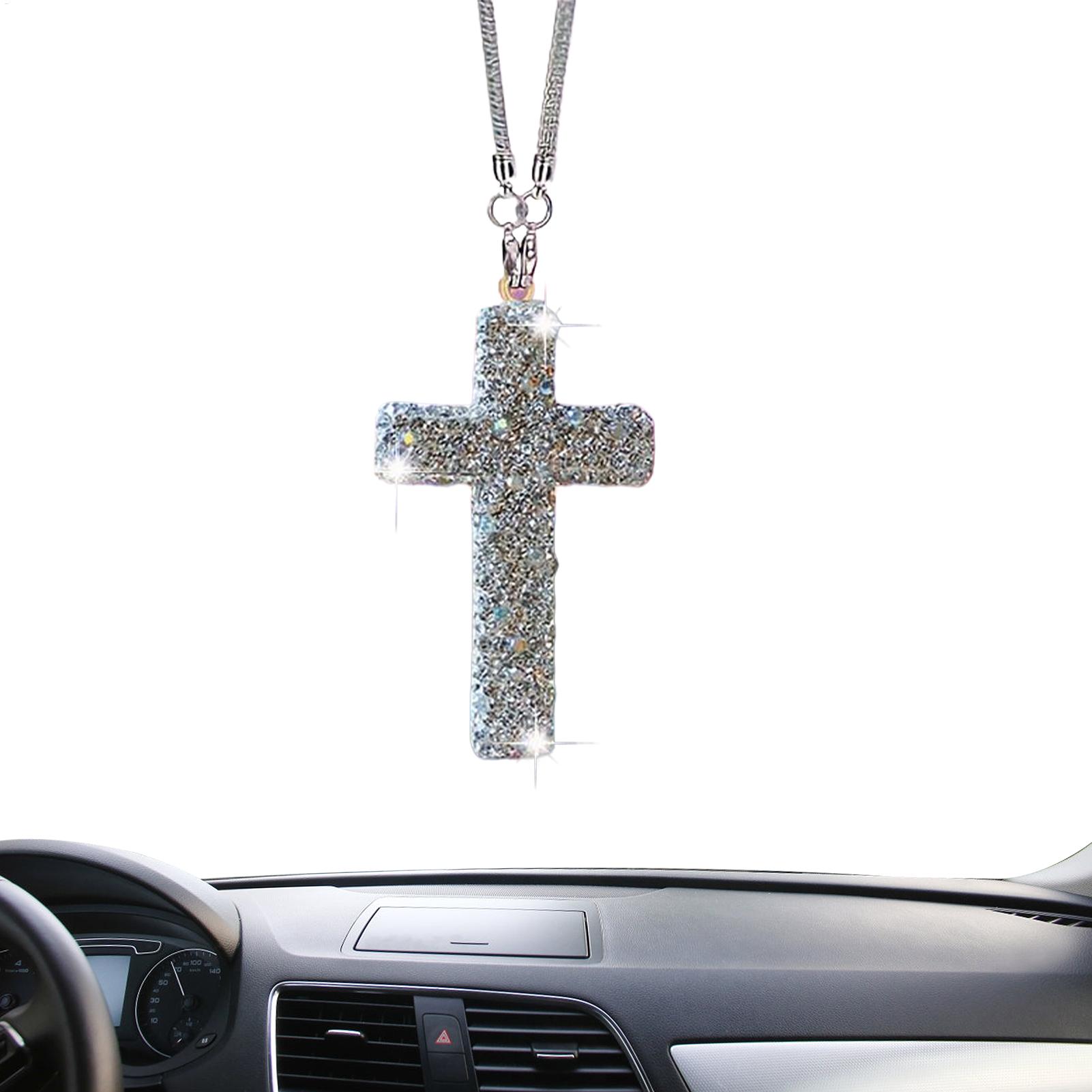 Car Pendant Cross Crystal Rhin - Car Accessories For Women recensie en prijs