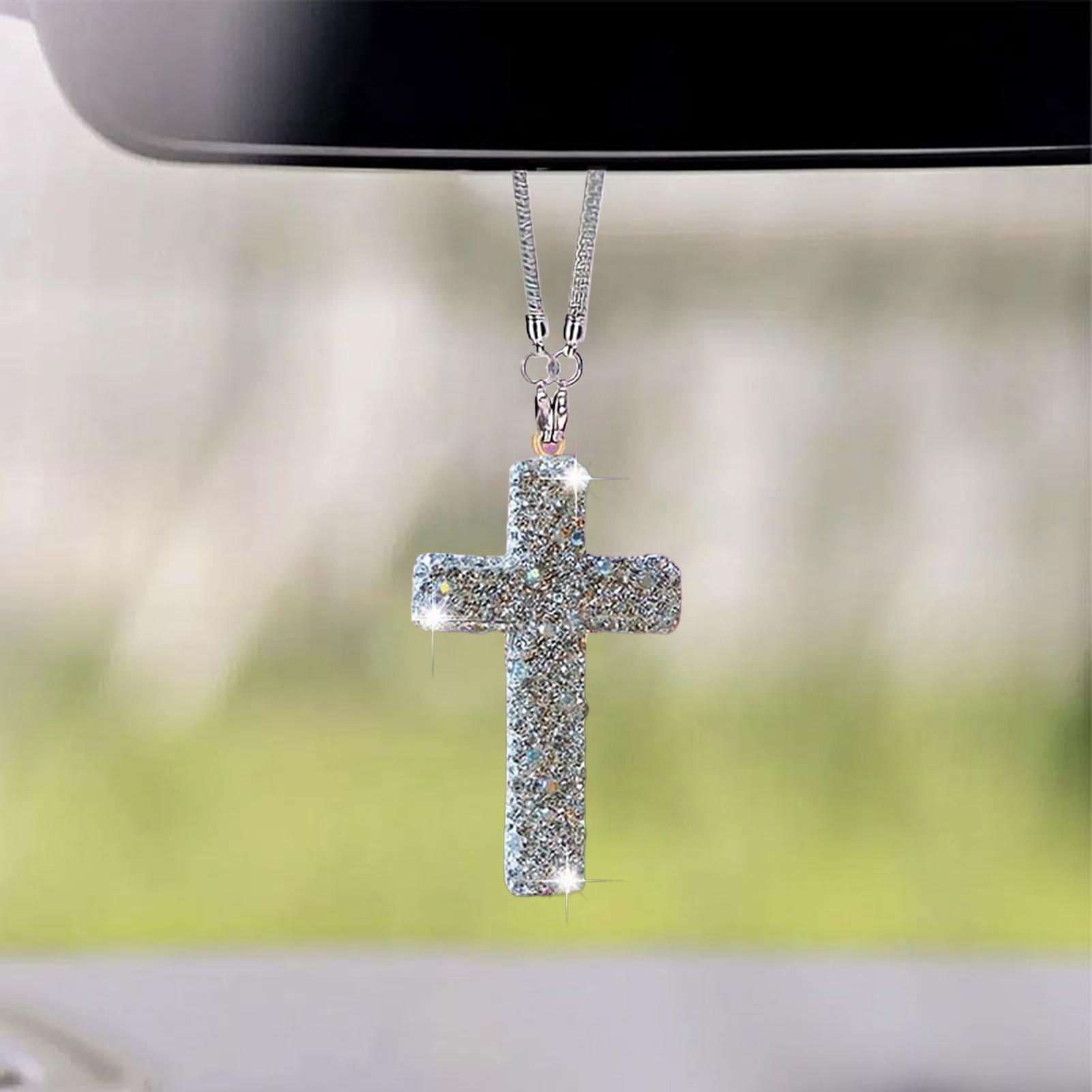 Car Pendant Cross Crystal Rhin - Car Accessories For Women recensie en prijs